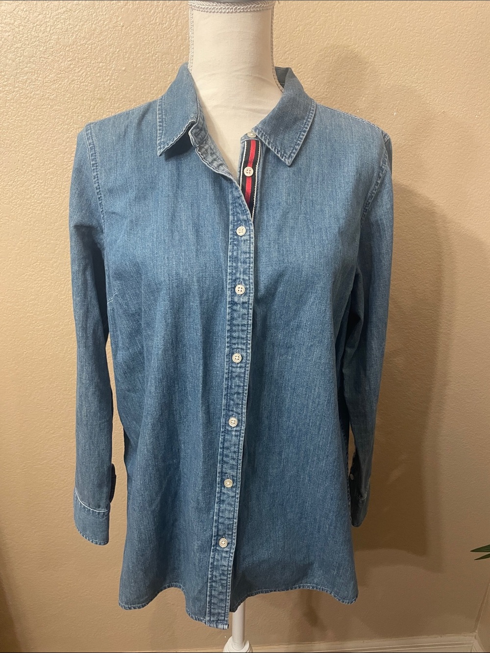 Talbots Denim Button Up Shirt